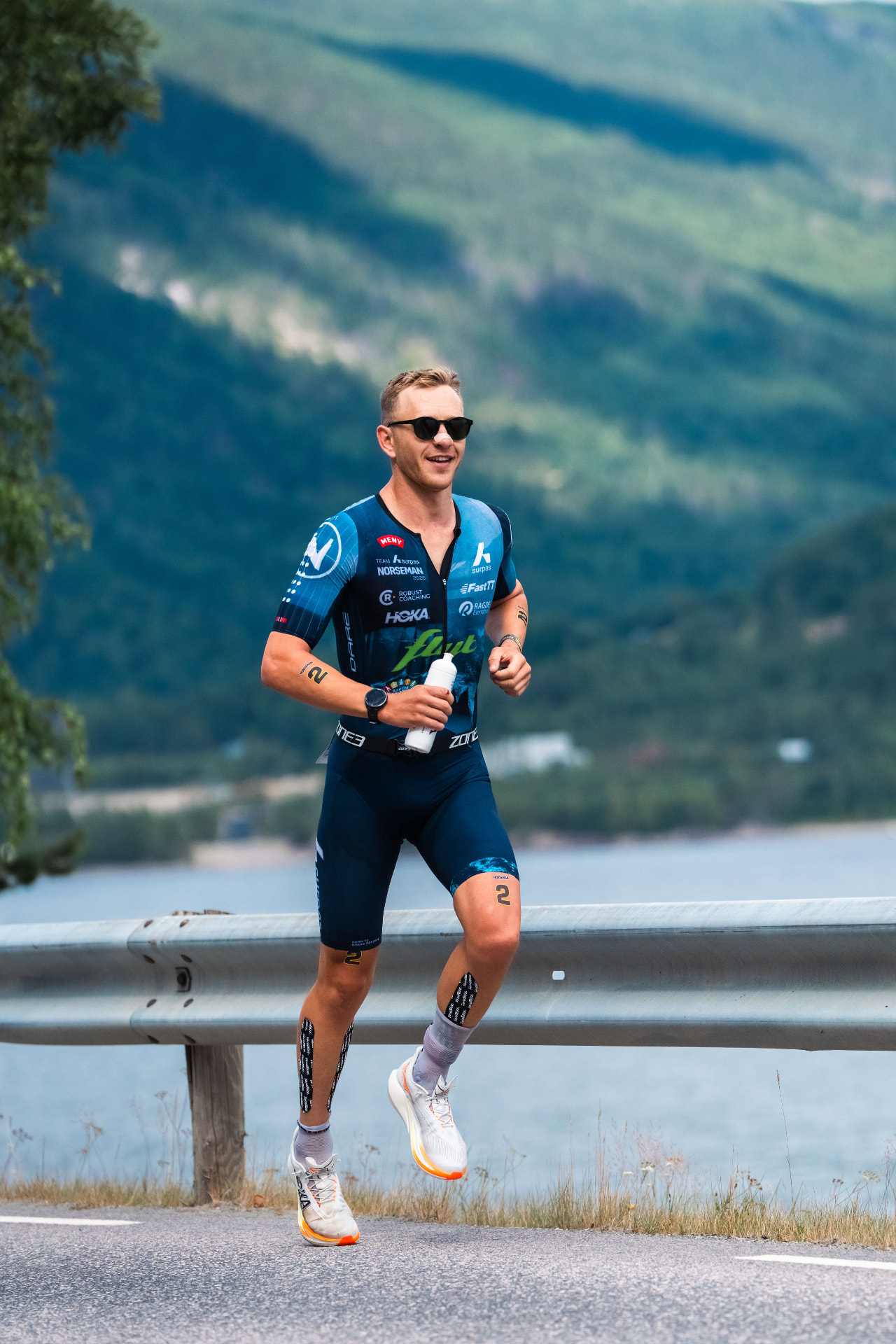 On the run along the fjord